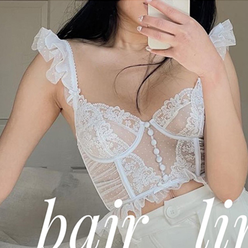 法式蕾丝吊带背心宫廷超薄款束腰美体鱼骨胸衣内衣上衣女文胸套装