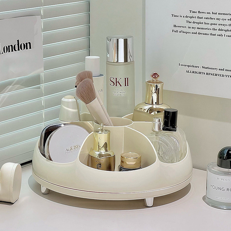 化妆品收纳盒桌面梳妆台护肤品置物架旋转眼影刷子口红整理架,收纳整理,化妆品收纳架,淘宝优惠券,粉丝福利购,淘宝优惠卷