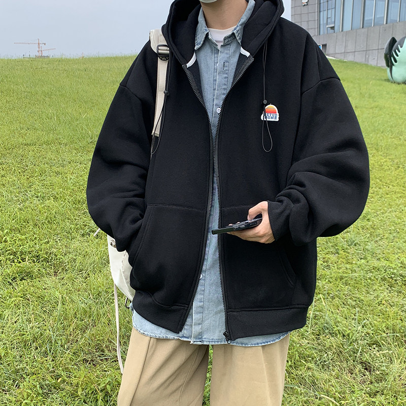 300克50%棉2025秋季港风宽松开衫卫衣外套W2205-P68控88,女装短外套,电商A036A