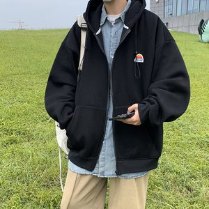 300克50%棉 2025秋季港风宽松开衫卫衣外套W2205-P68控88图片