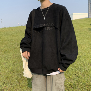 350克重 2025秋季新款重磅麂皮绒港风宽松卫衣外套W2204-P60控78图片