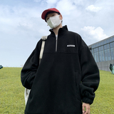 2025秋冬新款港风宽松套头摇粒绒加绒卫衣W2211-P58-控78，男装卫衣，电商A036A