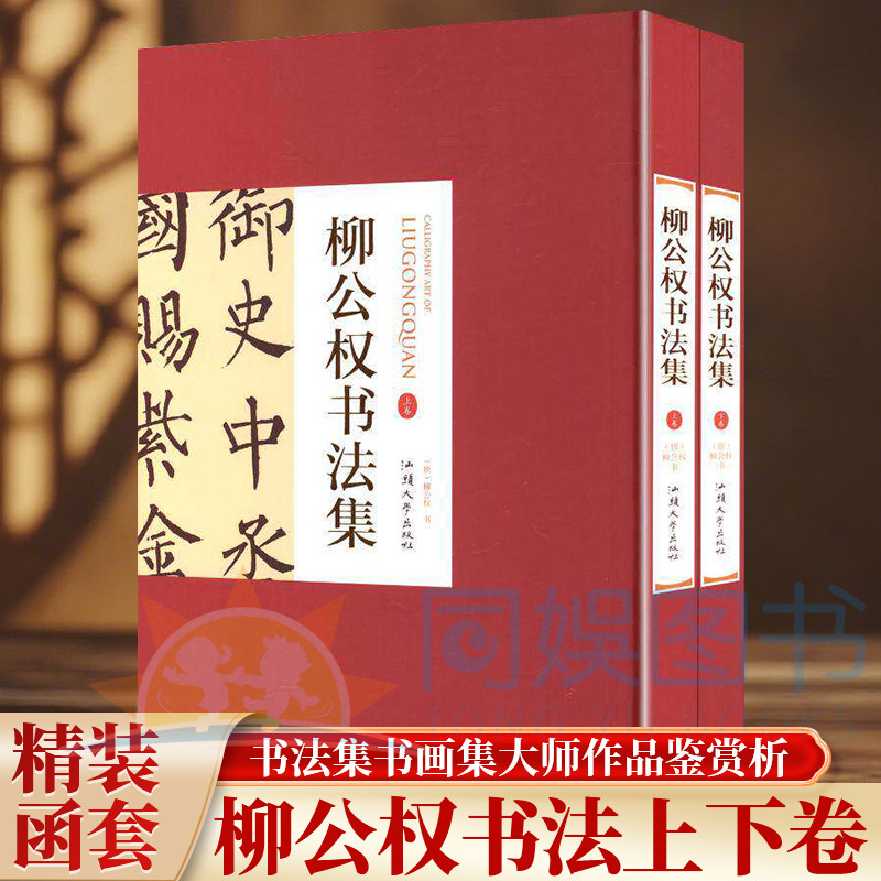 正版 柳公权书法集:全二卷 铜版纸印刷 名家书画赏析临摹 经典书法作品集 书法集书画集大师作品鉴赏析艺术古韵厚重典雅书籍