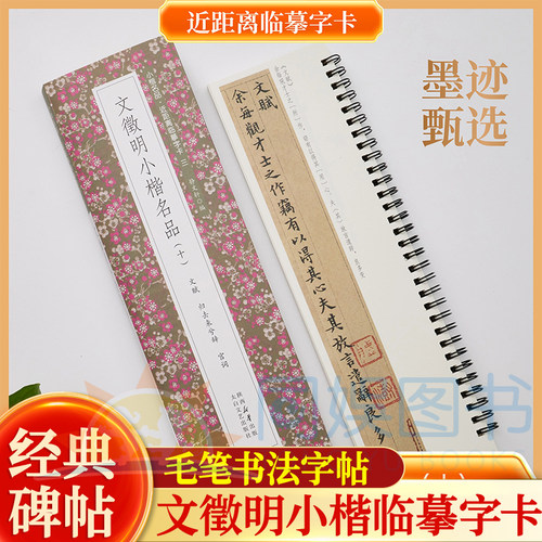 文徵明小楷名品（十）文赋 归去来兮辞 宫词 全一册近距离临摹字卡 未修复原迹墨迹甄选原汁原味古质未损繁简对照 无障碍认读原帖
