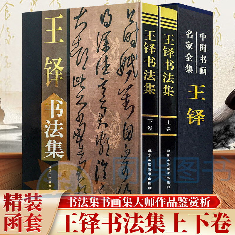 正版 王铎书法集:全二卷 精装 铜版纸印刷 王铎书法作品集字帖行书帖草书帖 五律诗七律诗 王铎书法大全 中国书画名家全集赏析