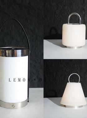 现代简约轻奢云石台灯摆件样板间售楼处家居卧室桌面氛围灯装饰品