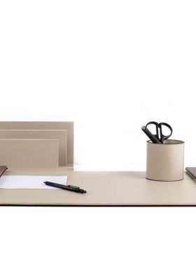 现代简约售楼处样板间办公书桌垫阅读主题组合软装饰品摆件