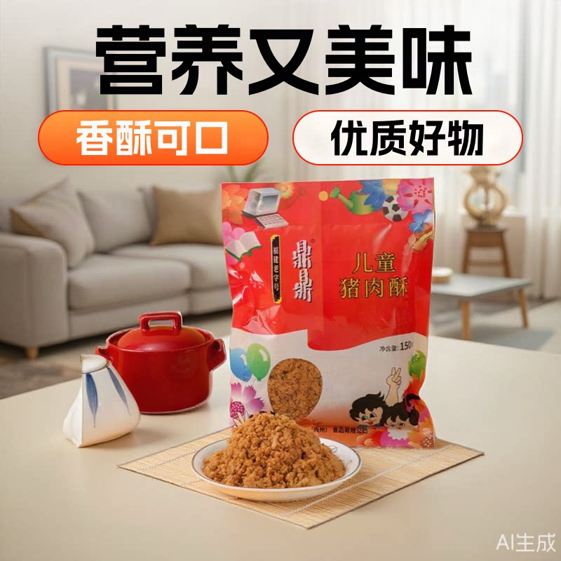福建鼎鼎猪肉酥150g儿童拌饭营养