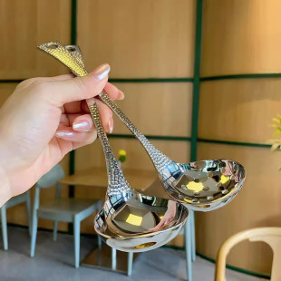 加厚不锈钢桌面汤勺漏勺火锅勺子粥勺汤壳勺子 老板娘自留款