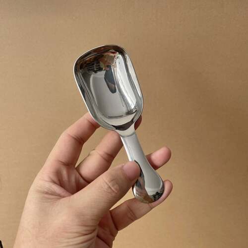 不锈钢加厚短柄茶匙迷你小勺子咖啡量勺分茶勺茶叶铲挖勺汤勺
