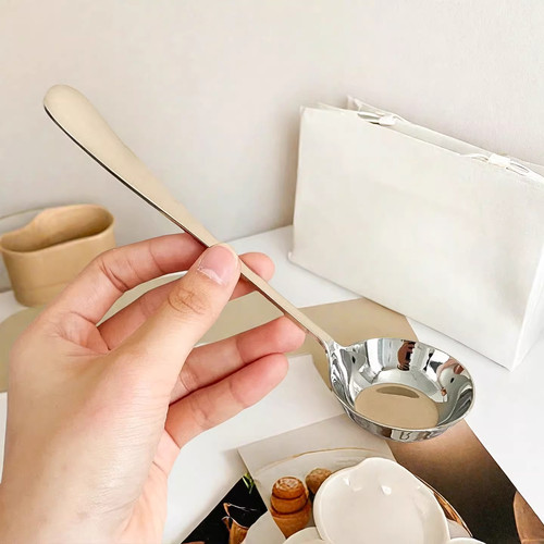 不锈钢平底螺蛳粉勺子吃饭大口喝汤拌饭勺子家用精致ins风