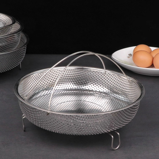 多功能蒸笼沥篮不锈钢蒸饭器蒸饭篮家用蒸盘蒸架电饭煲内胆蒸米格