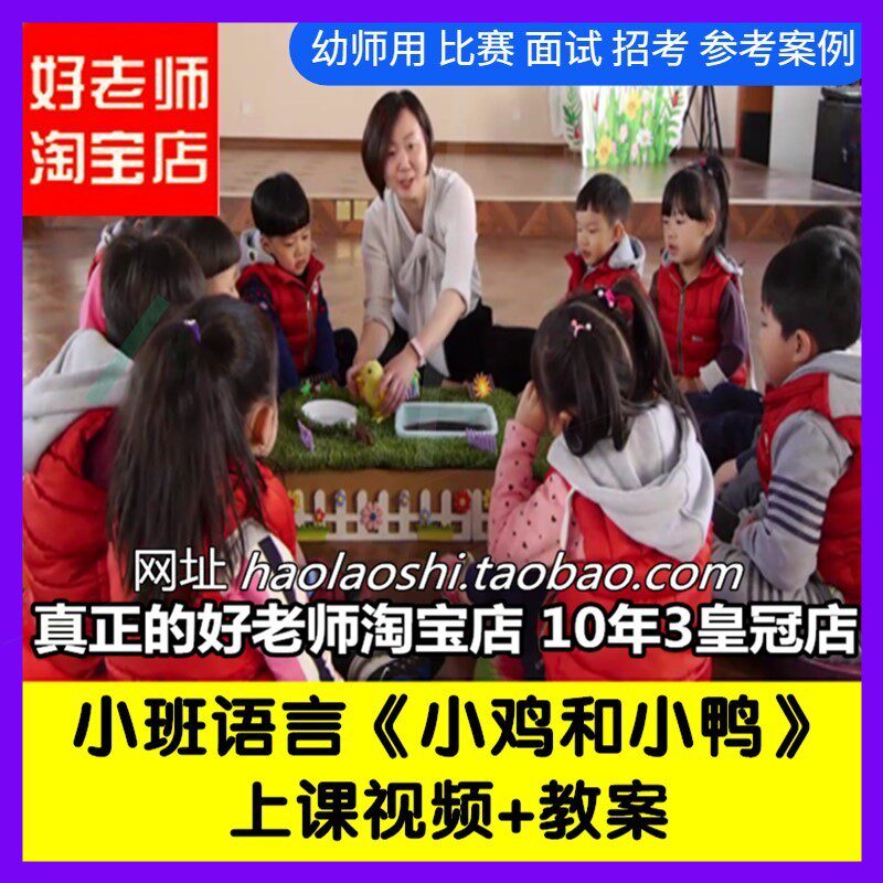 幼师教案幼儿园面试小班语言《小鸡和小鸭》优质公开课ppt课件教3