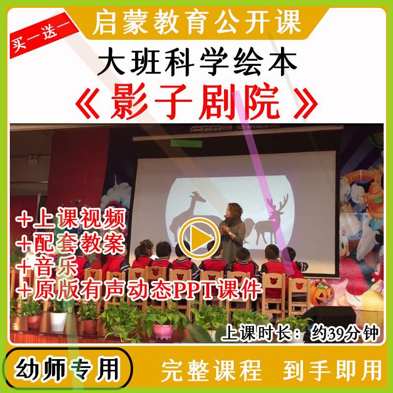 幼儿园优质公开课大班科学绘本活动影子剧院教案课件ppt