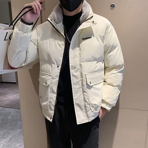 冬季新款羊羔毛可拆立领棉服男加厚外套大口袋工装棉衣 MY02-P128图片