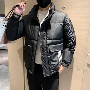 冬季新款立领棉服男加厚外套时尚休闲棉衣-1黑首  MY01-P118控158图片