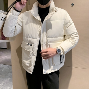冬季新款立领棉服男加厚外套时尚休闲棉衣-2白首  MY01-P118控158图片