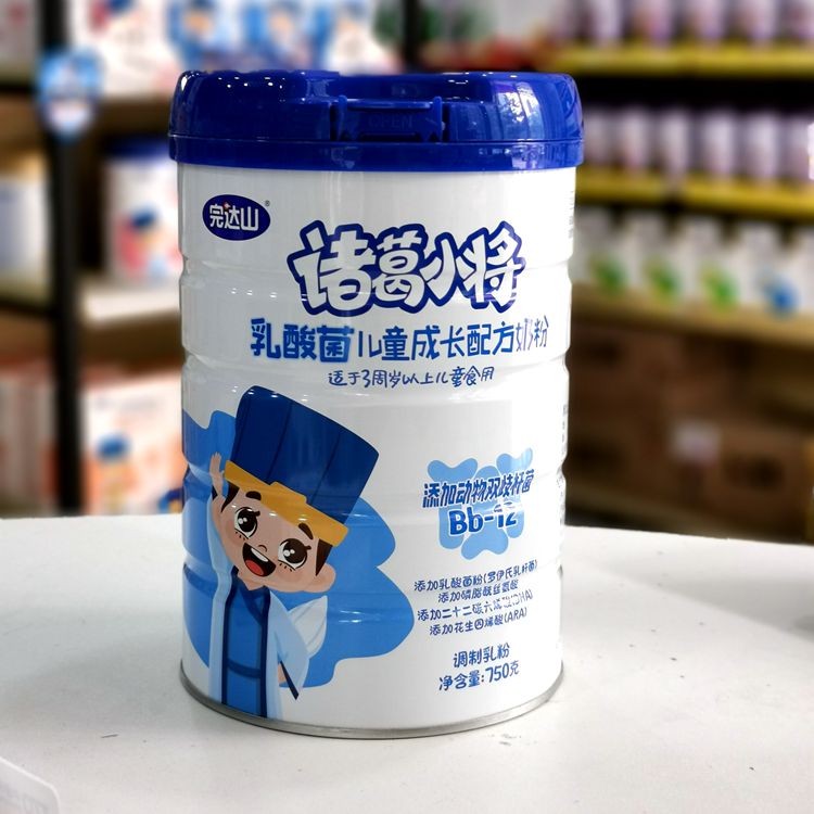 【特惠】完达山诸葛小将乳酸菌儿童配方成长奶粉750g克/罐4段奶粉