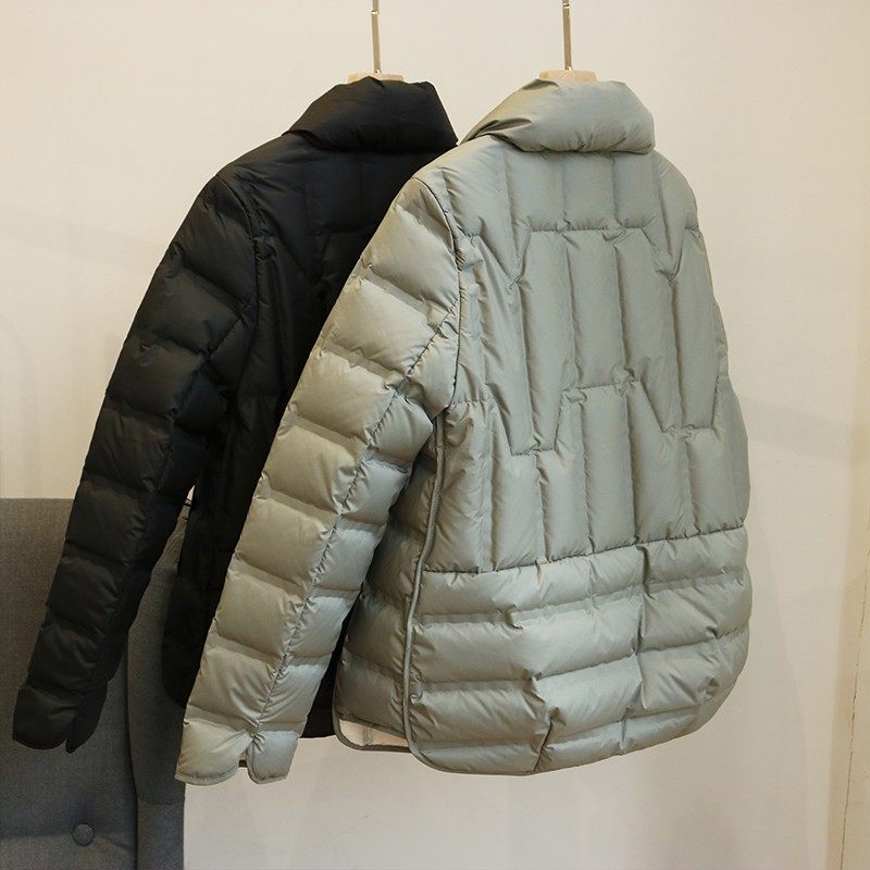 轻薄立领白鸭绒羽绒服外套上衣