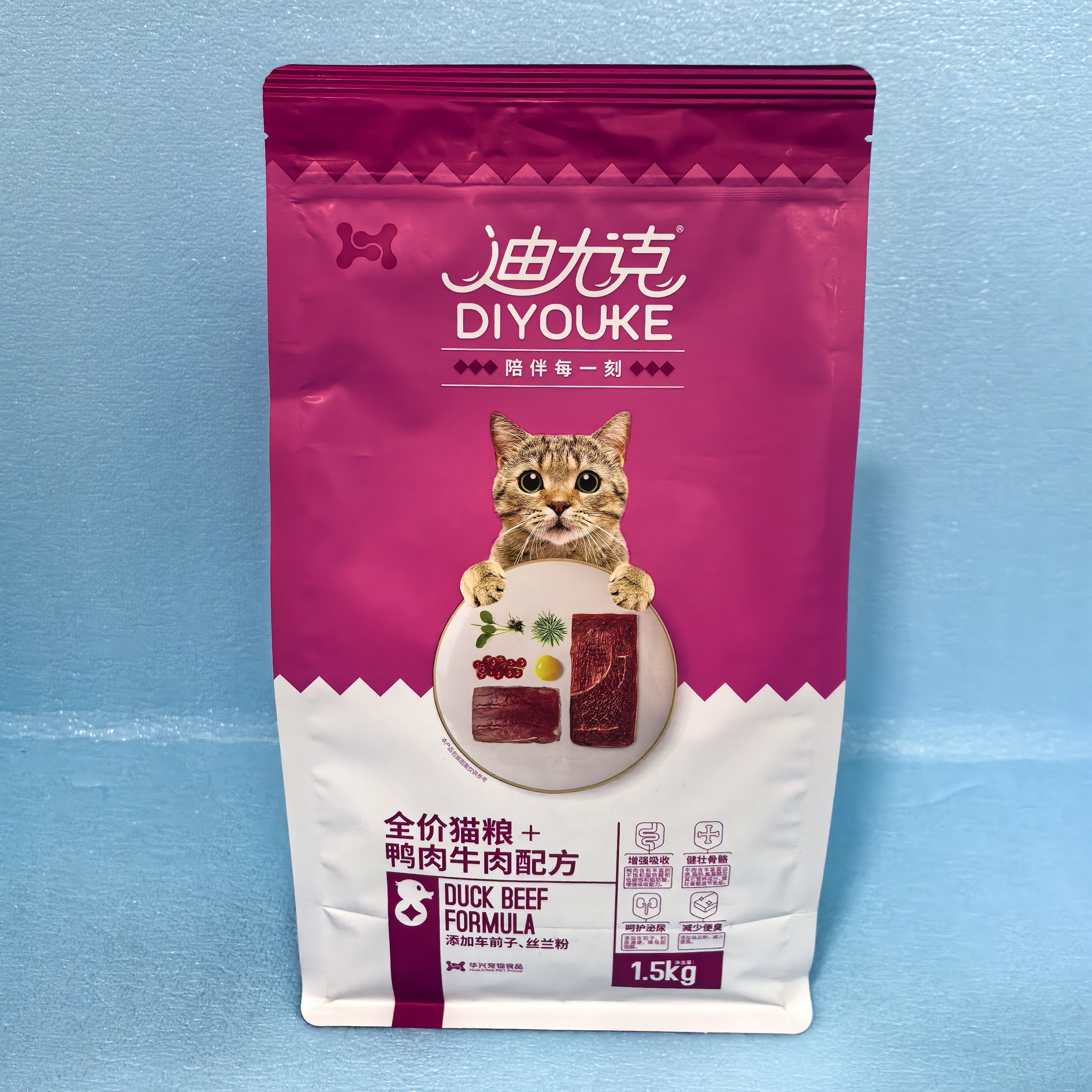 迪优克全价猫粮牛肉三文鱼味1.5图片