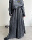 拖延症 拖地百褶裙 中长款 时髦感儿 呢料高腰半身裙伞裙