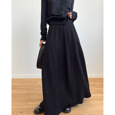 半身裙拖延症高腰A字极简