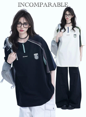 WYLB｜原创小众设计重磅美式短袖T恤男女款宽松街头潮牌情侣上衣