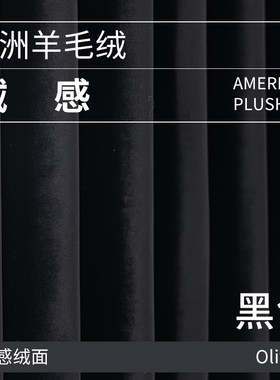 黑色丝绒全遮光定制卧室舞蹈窗帘