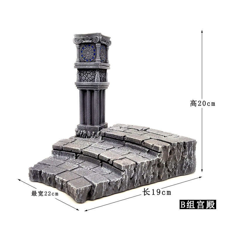 现货圣斗仕12星座黄金圣衣树脂宫殿摆件射手座白羊座穆处女座场景