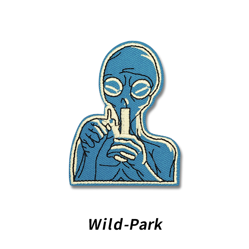 外星人创意刺绣布贴手工DIY卫衣T恤装饰绣花贴羽绒破洞补丁贴手缝