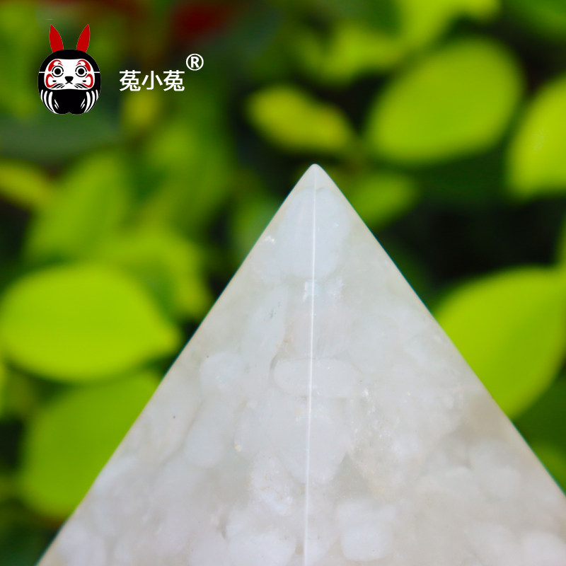 별자리의 토끼인 실새삼 핸드메이드 오그 화이트 크리스탈 주얼리 크리스탈 팔찌 자장소거용 피라미드 장식품