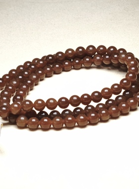 天然和田玉糖料佛珠手串男女款玉石项链多圈念珠文玩收藏108且末