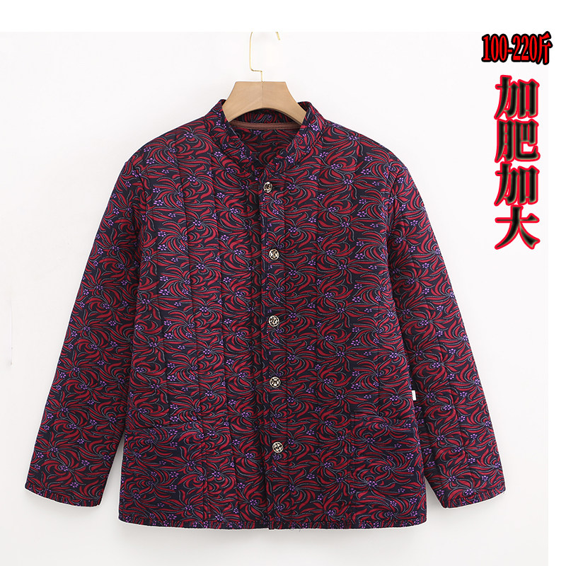 妈妈秋冬装小棉袄女贴身内穿中老年人加肥加大码棉衣奶奶装保暖服