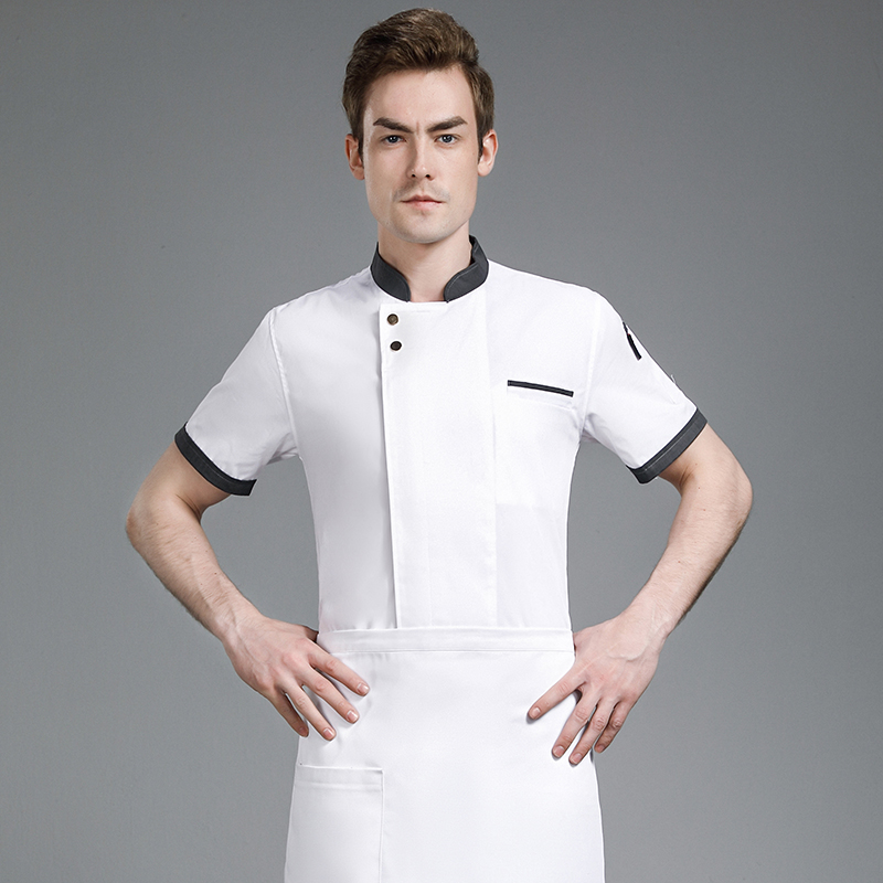 蛋糕店工衣服裱花师制服西点寿司料理服厨师工作服夏天短袖烘焙装