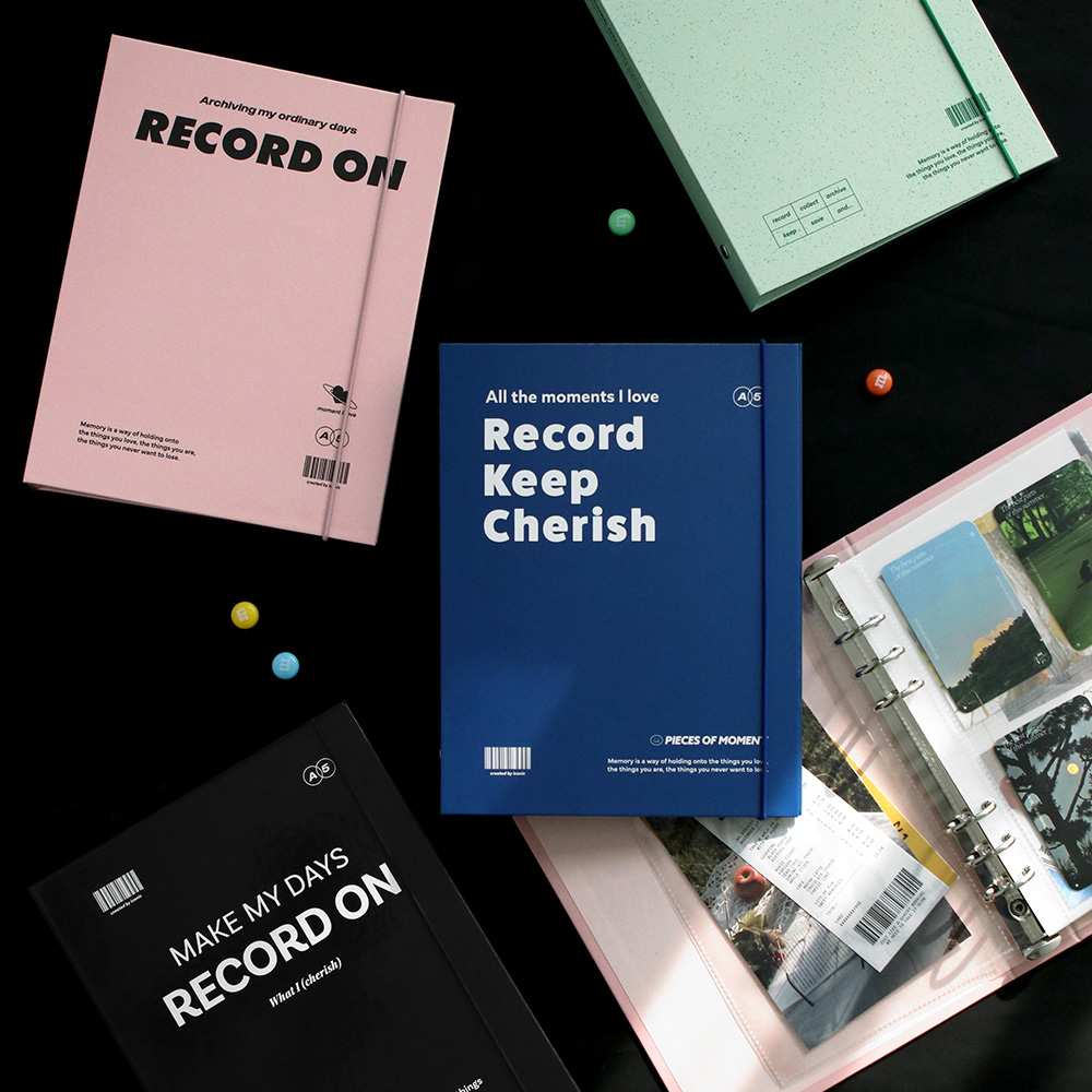 【韩国原装进口正品】Iconic创意绑带六孔活页A5手账本相册封面套