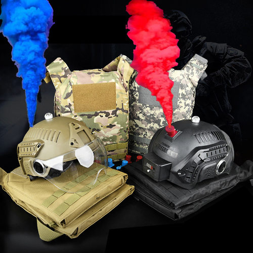 绝地求生真人CS俱乐部水软弹感应头盔判定马甲对战吃鸡全套装备