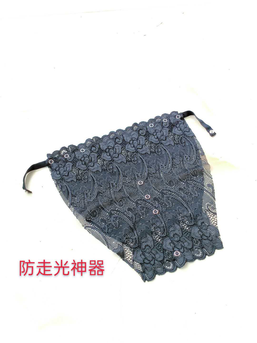 上下固定一片式大码防走光抹胸遮胸布胸贴胸挡布假领蕾丝吊带打底