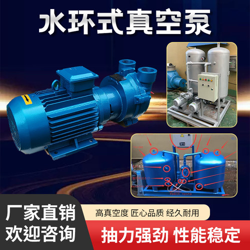 2BV系列水环式真空泵工业用水循环高真空泵抽气泵大功率压缩机