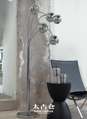 美式复古落地灯客厅咖啡厅北欧包豪斯轻奢设计师氛围沙发立式灯具