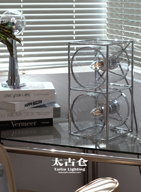 太古仓原创复古工业风包豪斯台灯高级卧室书房床头灯氛围感装饰灯