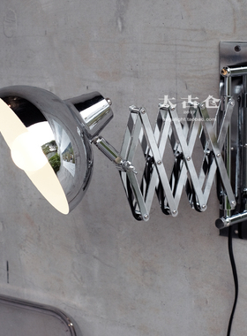 太古仓美式复古工业风壁灯伸缩调节摆臂设计感灯餐厅咖啡店酒吧灯