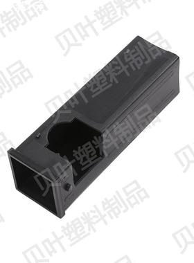 PP45转38方管管间衬套黑色PP塑料调节脚带筋条减震连接件护套