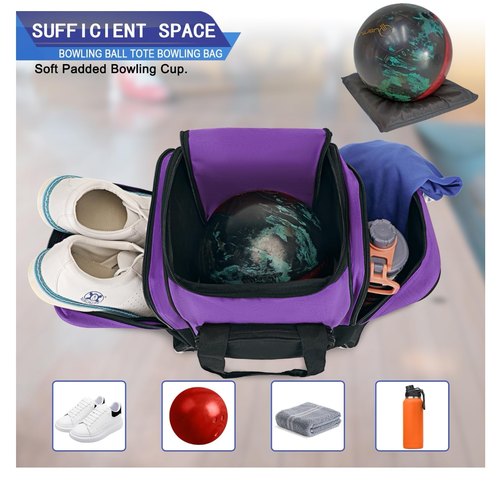 LARIPOP跨境单保龄球旅行袋手提包单球保龄球旅行包带软球垫