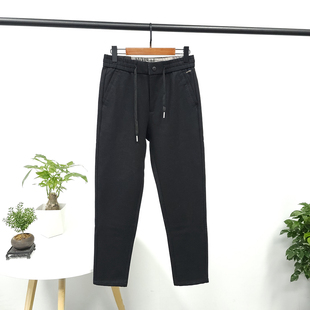 卫裤 高克重加厚磨毛面料 百搭通勤松紧腰直筒休闲裤 男士 潮 秋冬款