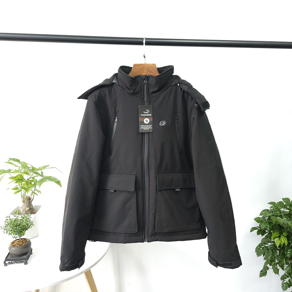 户外防风加厚保暖连帽休闲棉服男