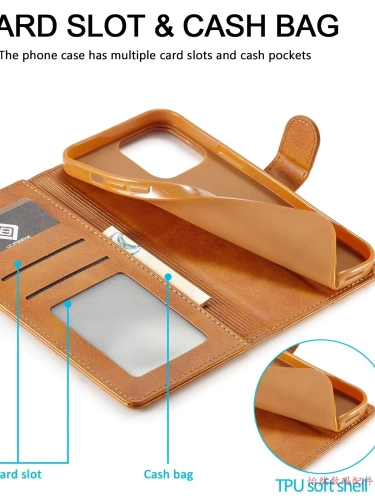 Apple, совместимый iPhone15 Pro, раскладной защитный чехол, iPhone 14, чехол для телефона, защитная сумка, бумажник, высококлассный кошелек, iphone, 14plus, защита при падении, 12promax