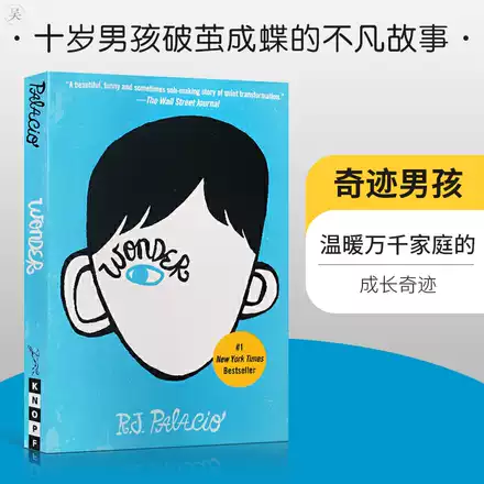 正版奇迹r J 帕拉西奥奇迹男孩中文版关于善良温暖成长 接纳自己青春励志青少年读物wonder书现当代文学同名电影原著小说