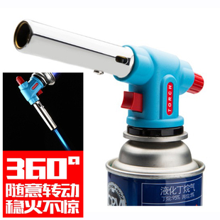 卡式喷枪喷火枪头WS513C瓦斯喷灯户外烧烤点炭厨房烘焙料理气焊枪