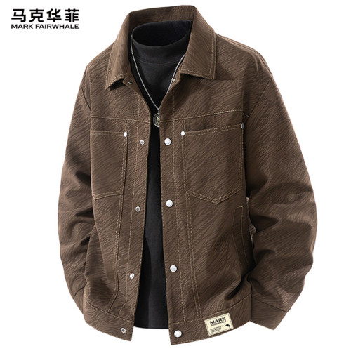 马克华菲美式复古夹克男士春季