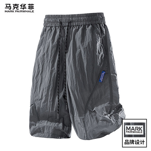 马克华菲男夏薄款透气五分短裤